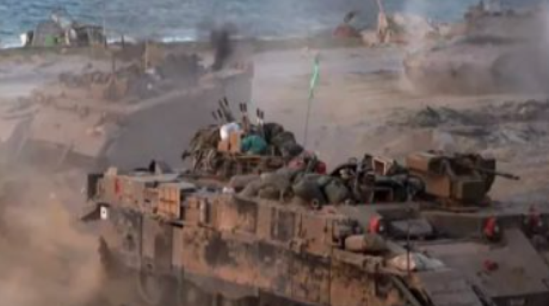 آليات جيش الاحتلال تفتح نيرانها على المناطق الشمالية الغربية لمخيم النصيرات وسط غزة